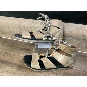 Sorel Torpeda II Lace Up Gladiator Sandals Womens Sz 9.5 Camel Brown L2496224